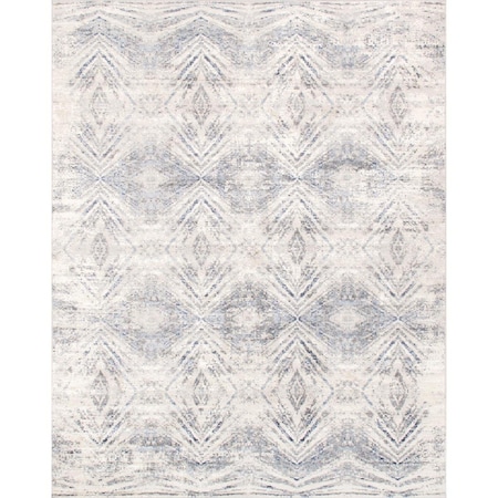 Pasargad Home 2 x 3 ft Efes Design Power Loom Area Rug Light Grey PD193B 2x3